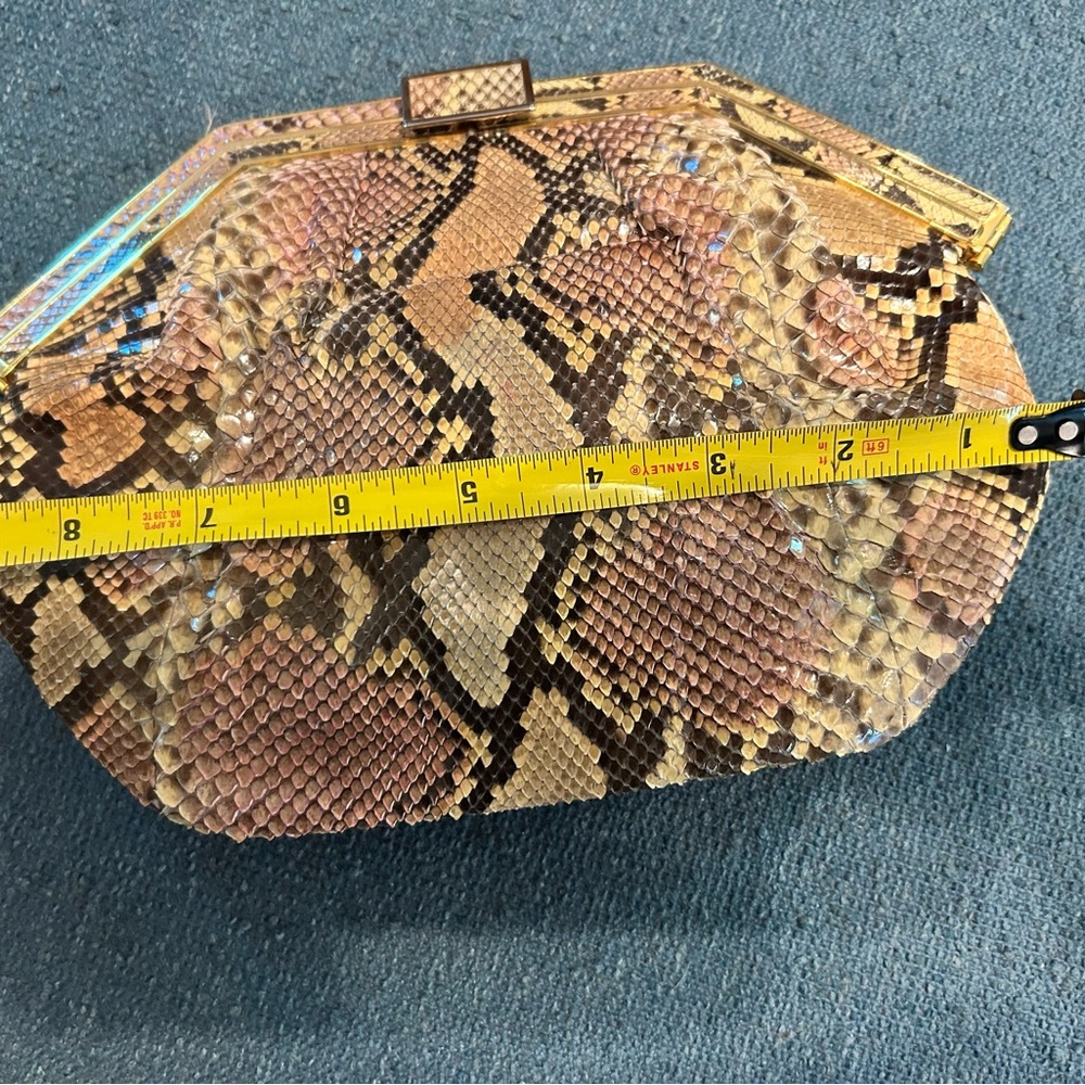 Exquisite Vintage Python Clutch - Picture 4 of 8
